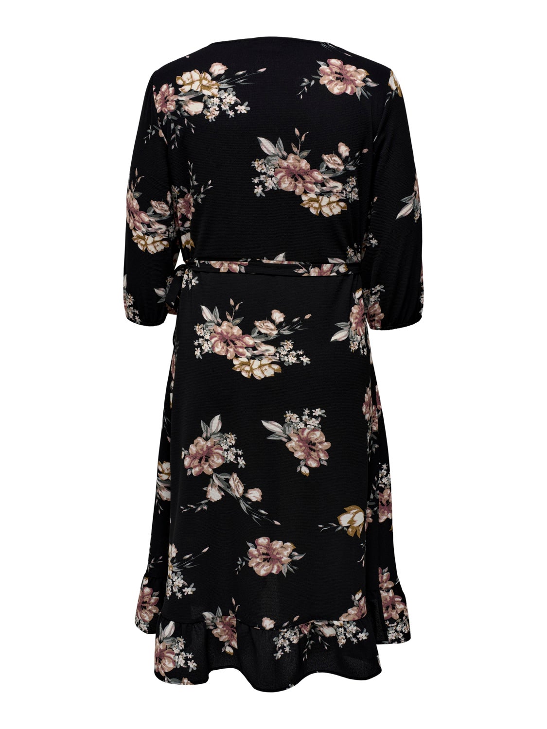 Curvy midi wrap dress