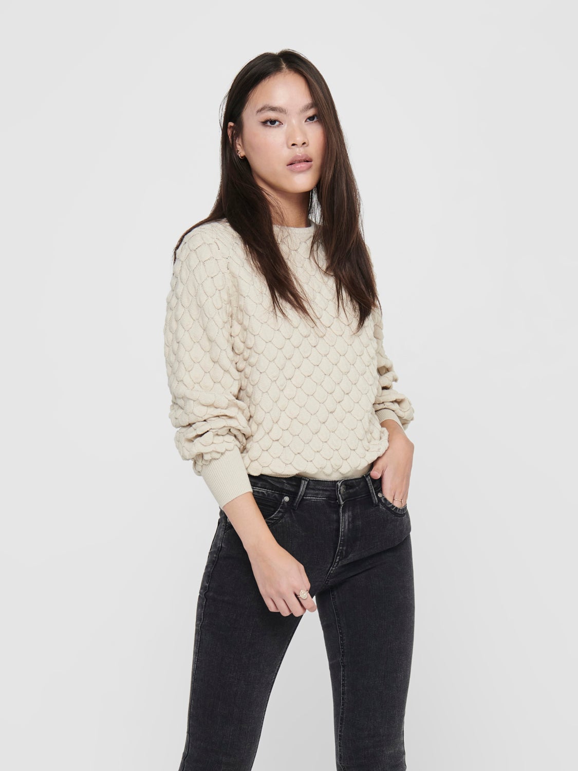 Texture Knitted Pullover
