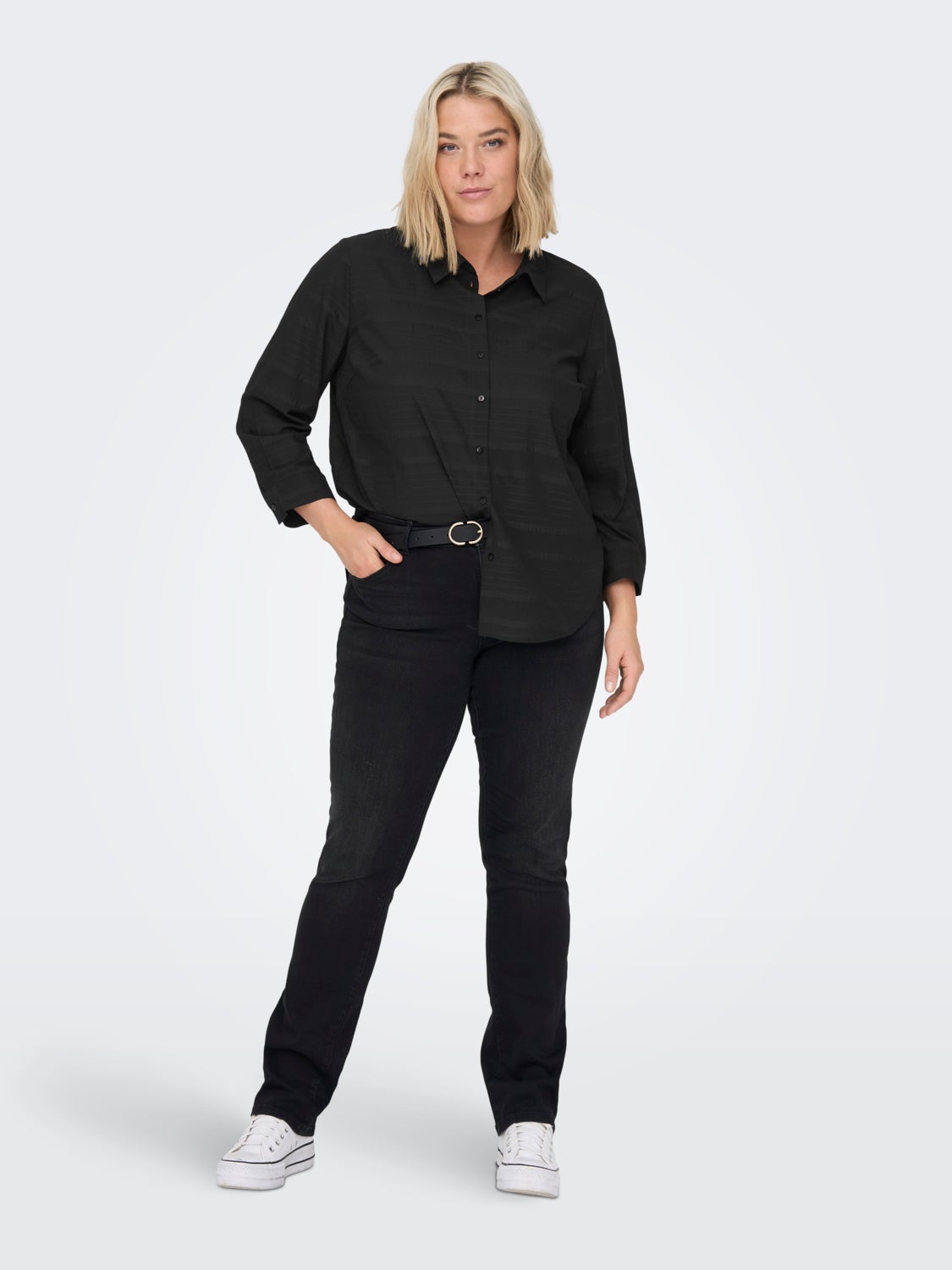 Curvy 7/8 sleeve shirt