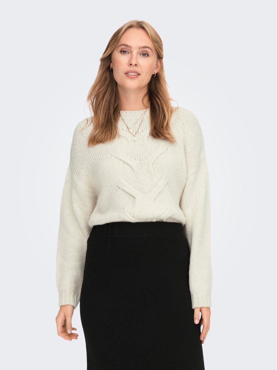 Front cable Knitted Pullover