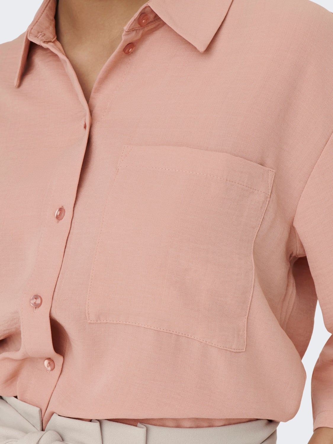 Loose Fit 3/4-Sleeves Shirt