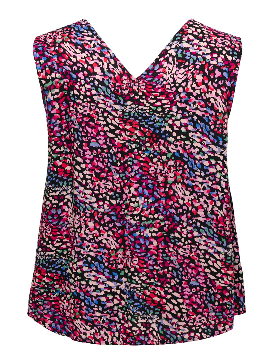 Curvy Sleeveless v-neck top