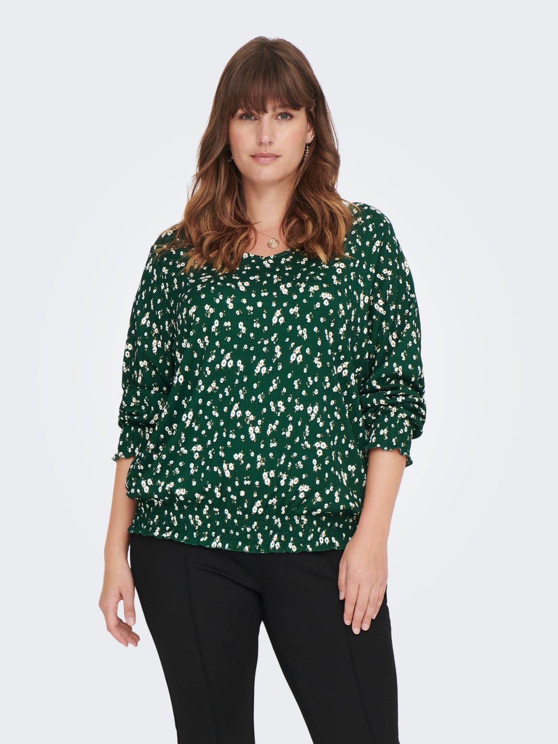 Curvy printed top