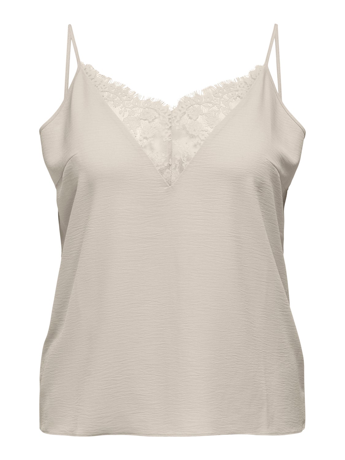 Curvy lace detailed strap top