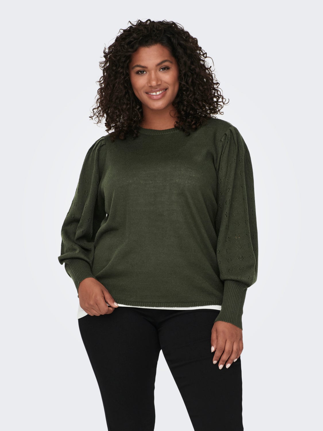 Curvy knitted Pullover