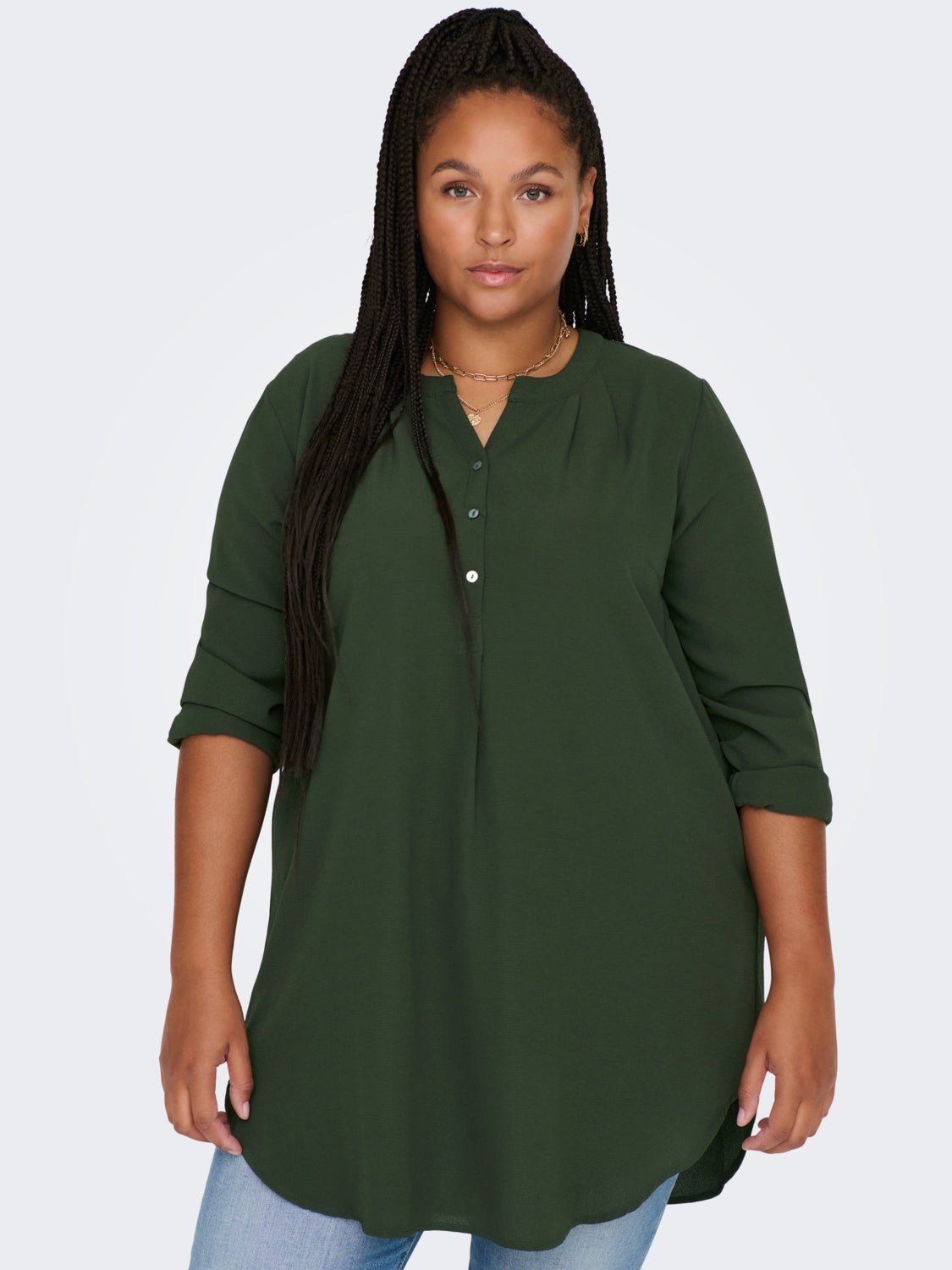 Curvy tunic shirt