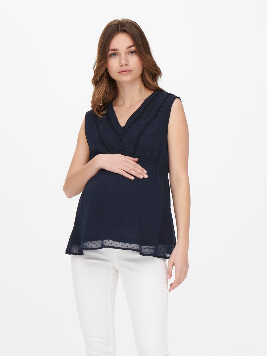 Mama sleeveless Top