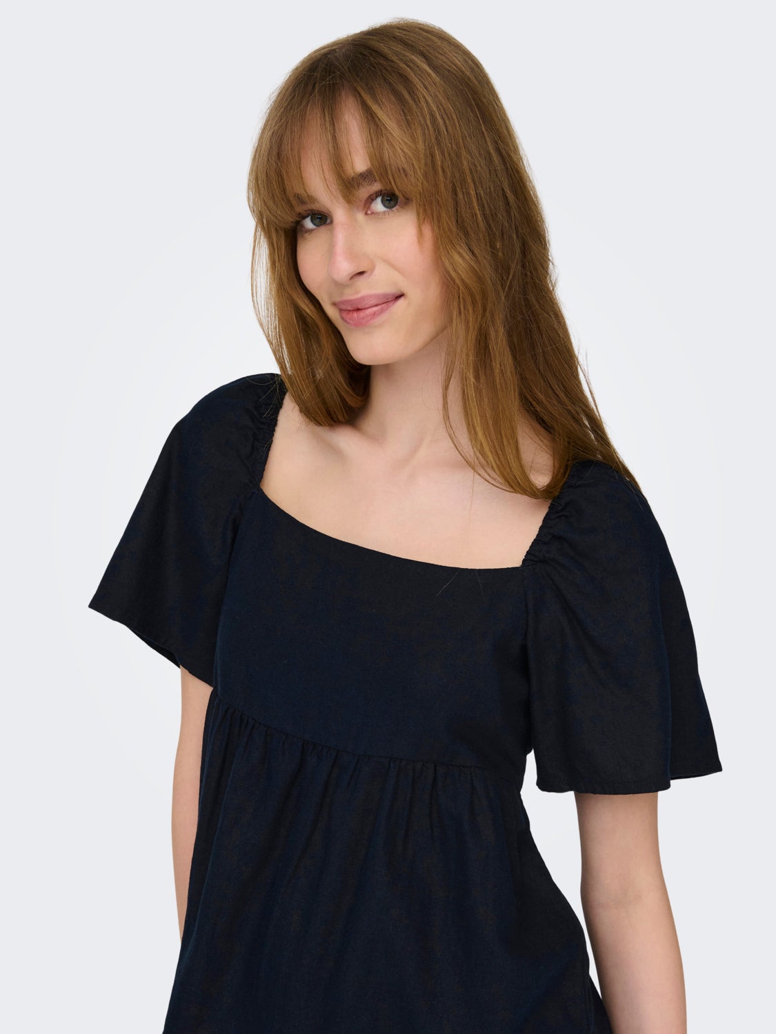 Volume Top With Square Neck