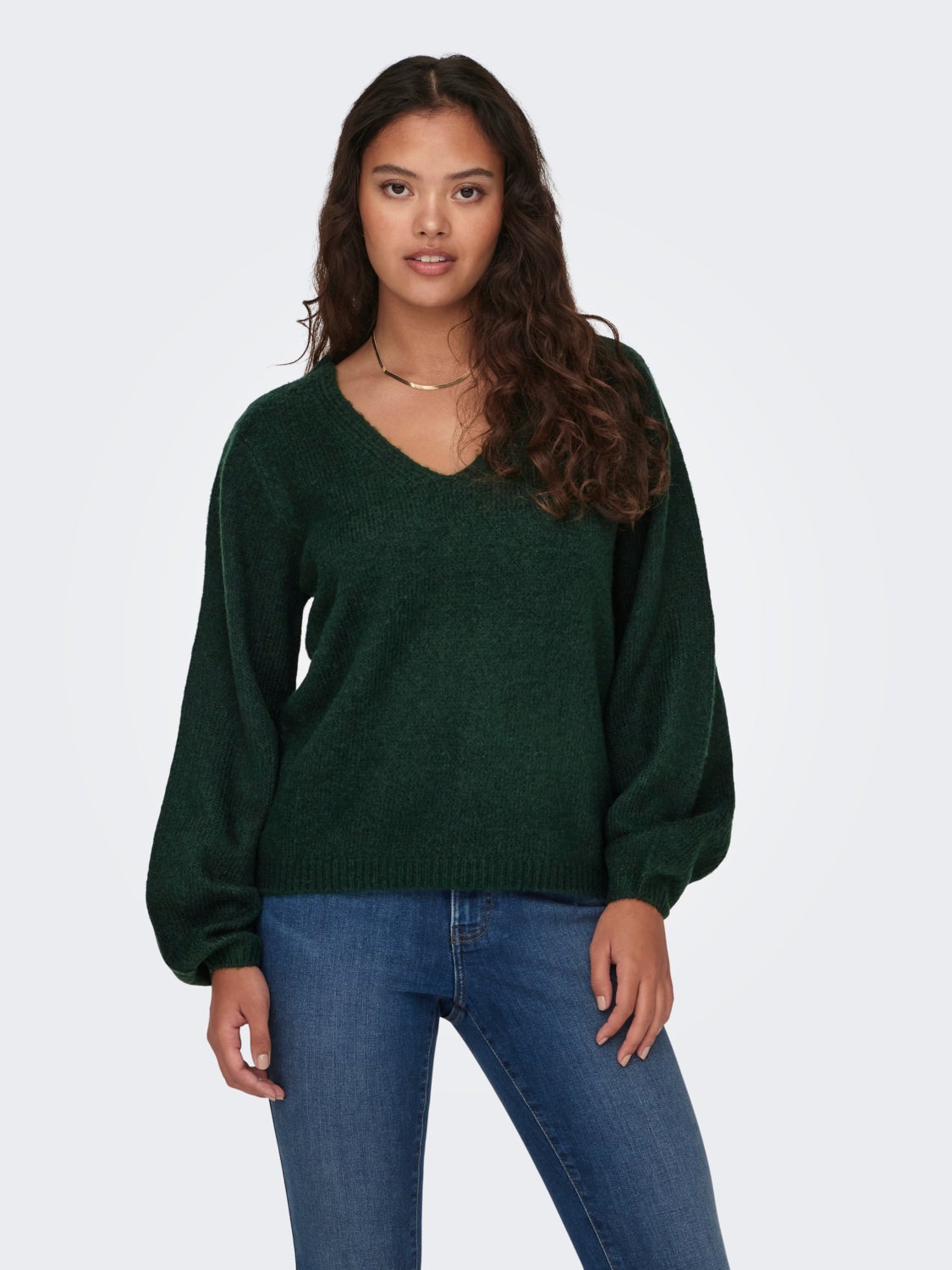 V-neck Knitted Pullover