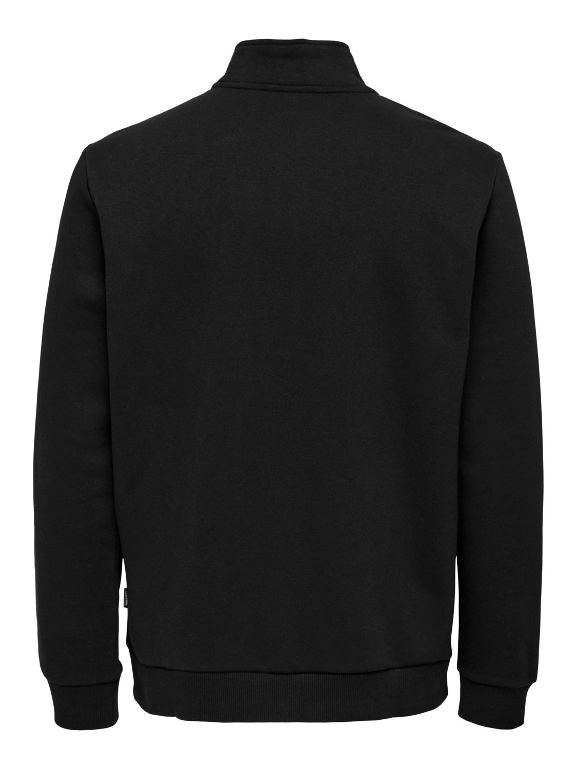 high-neck sweatshirt