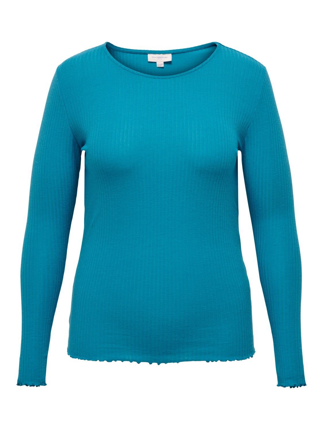 Curvy rib Long Sleeved Top