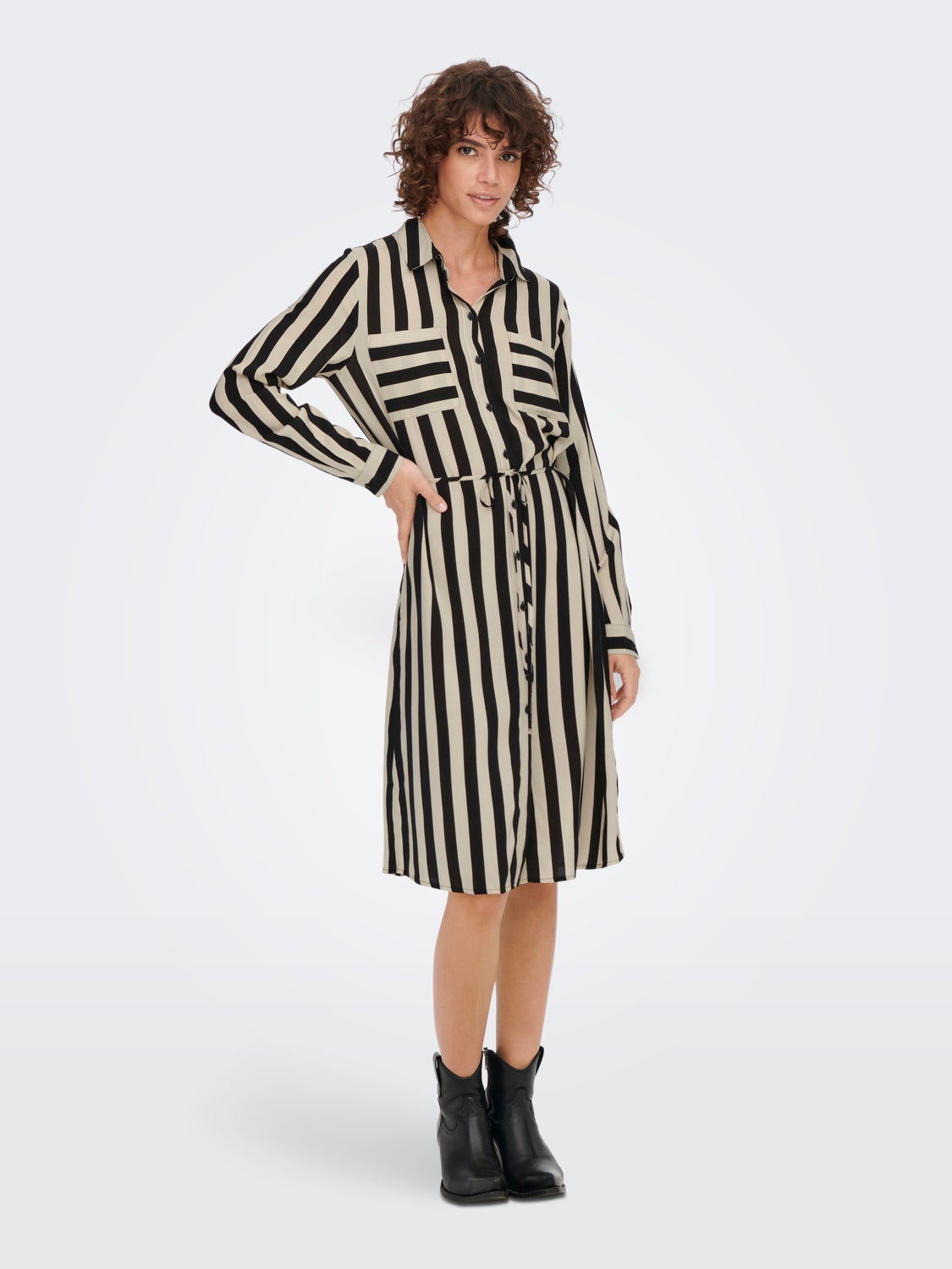 mini striped Shirt dress