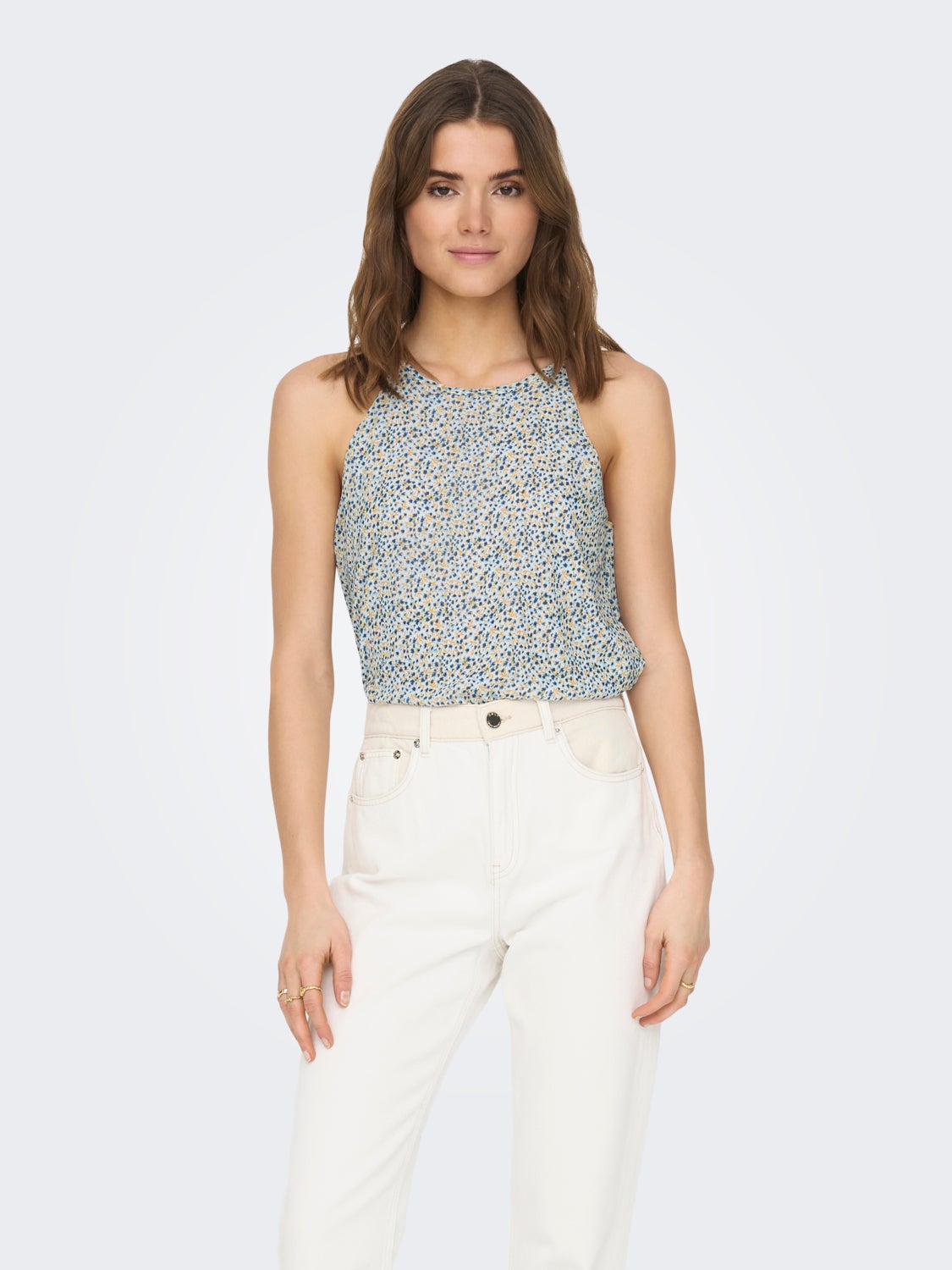 Halterneck Top with cut-out back