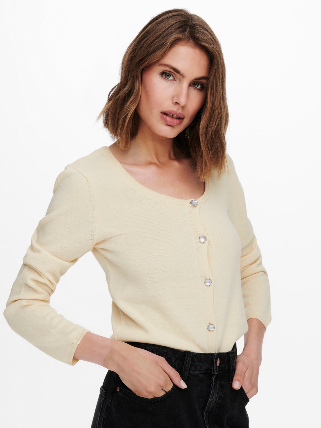 Square Knitted Cardigan