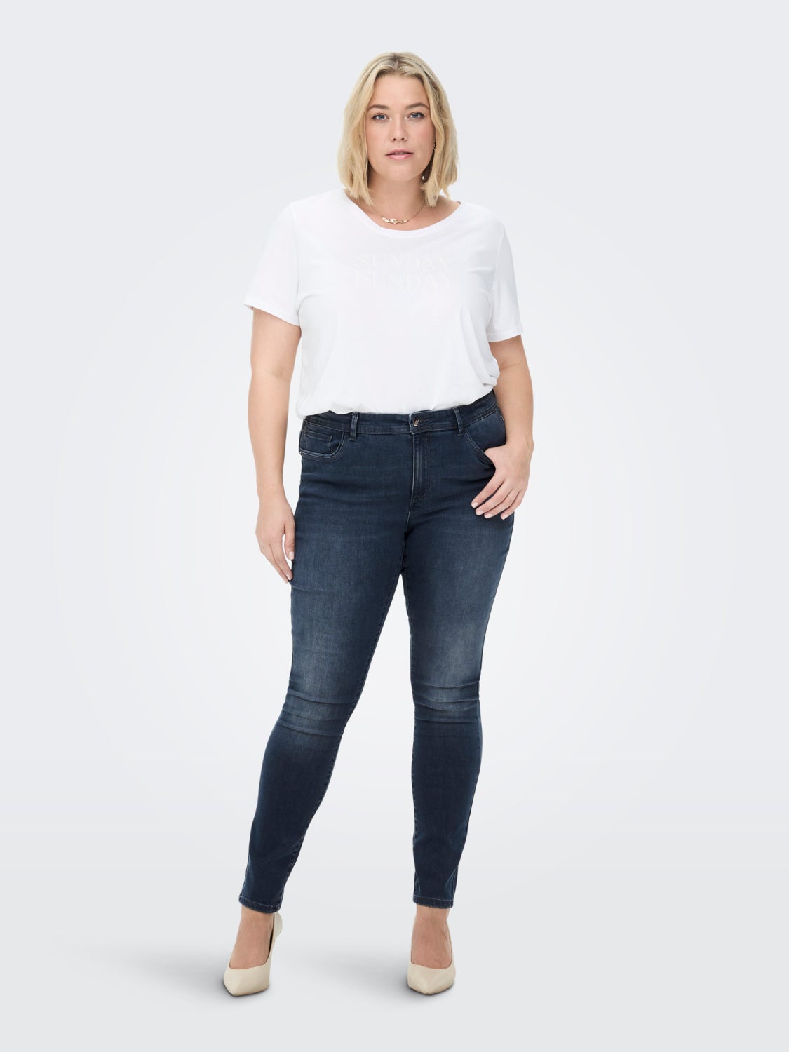 Curvy CARSally mid Skinny fit jeans