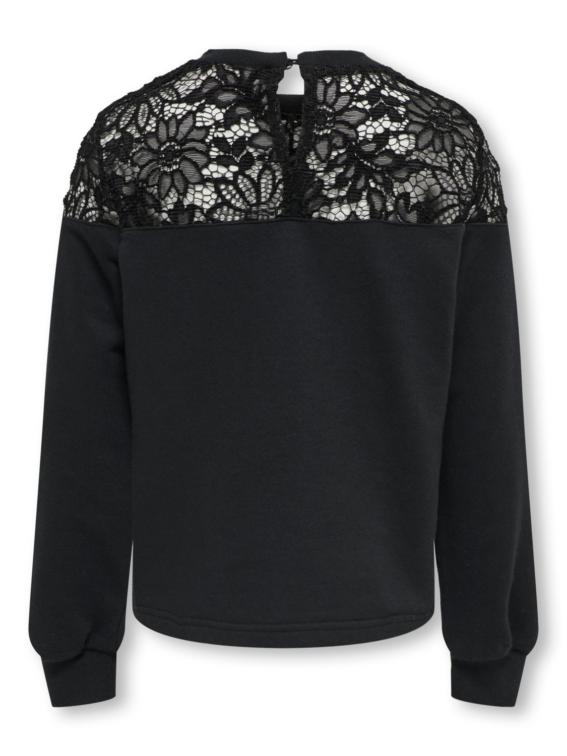 o-neck sweatshirt with lace