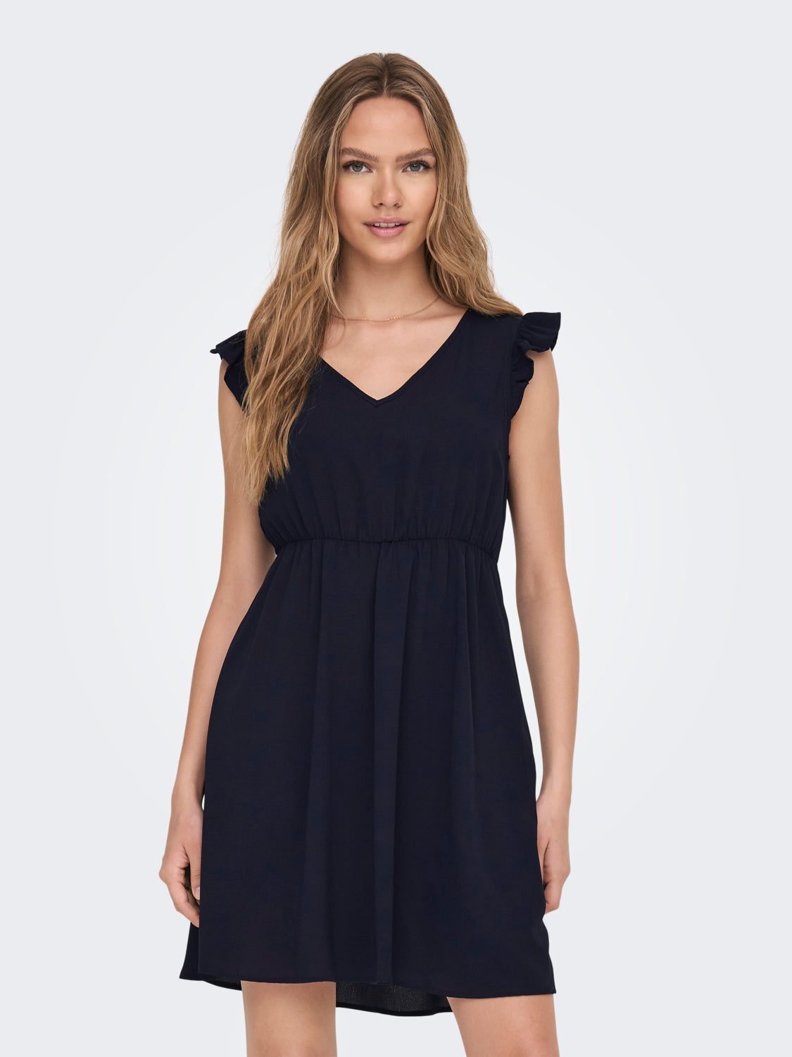 Regular Fit V-Neck Short dress