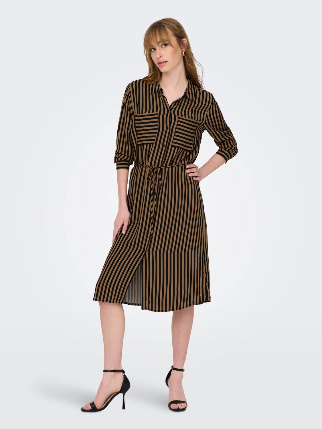 mini striped Shirt dress