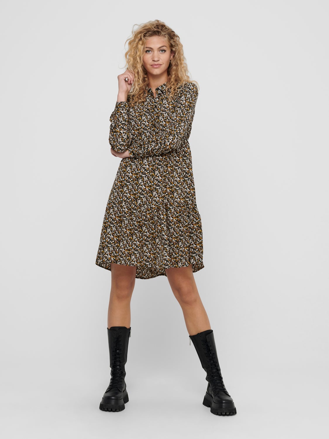 Mini dress with print