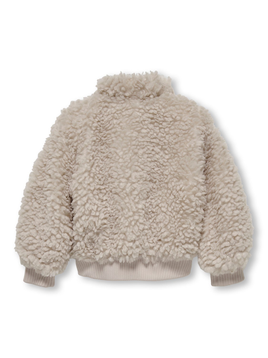 Mini high neck teddy jacket