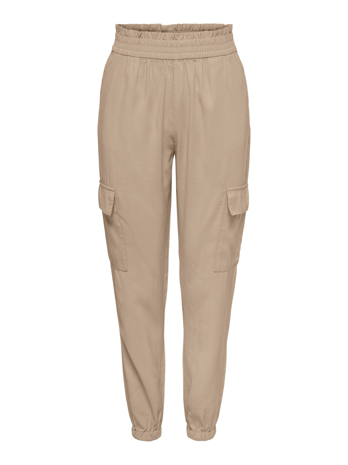 High waisted cargo Trousers