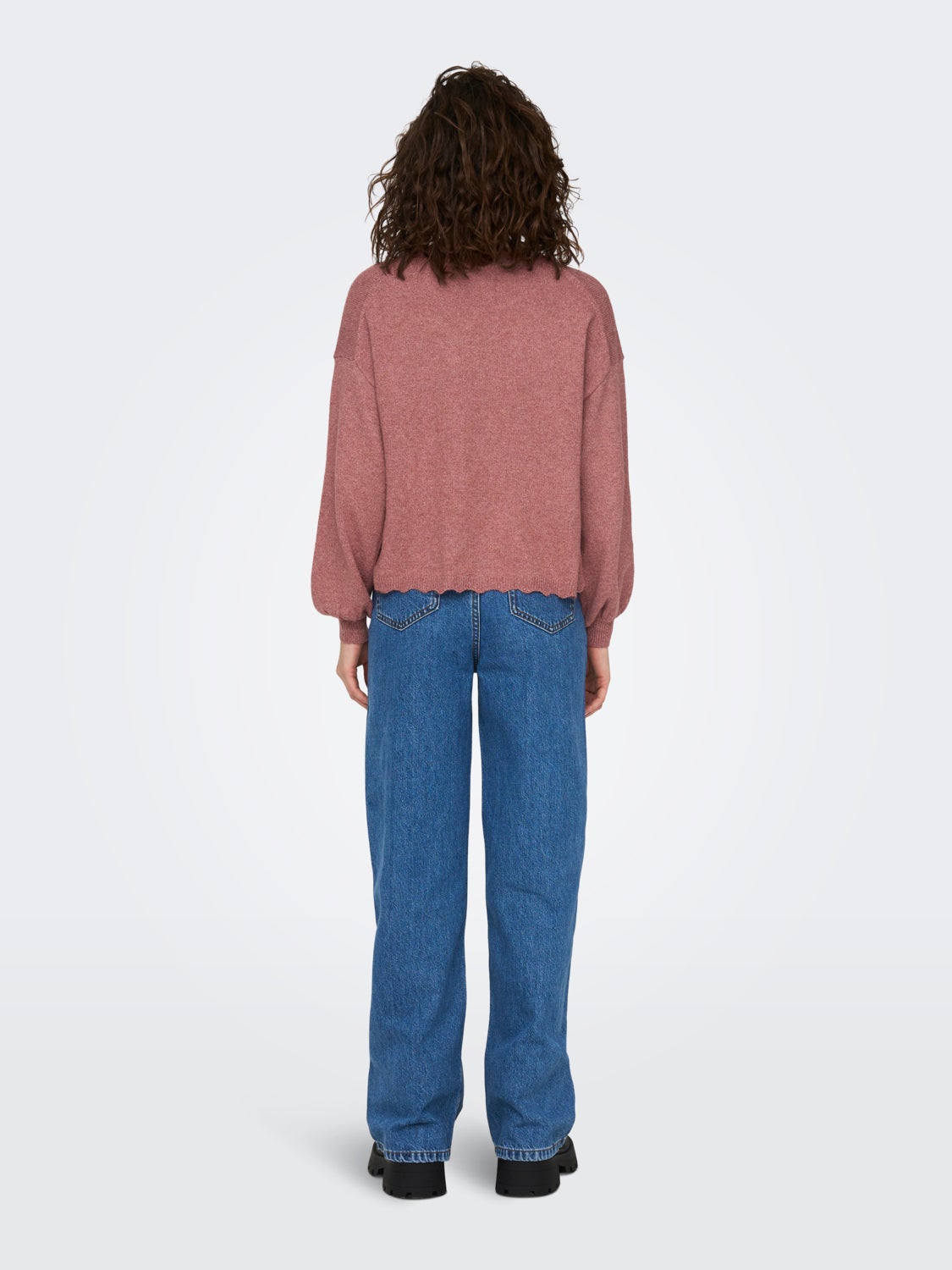 O-Neck Balloon sleeves Pullover