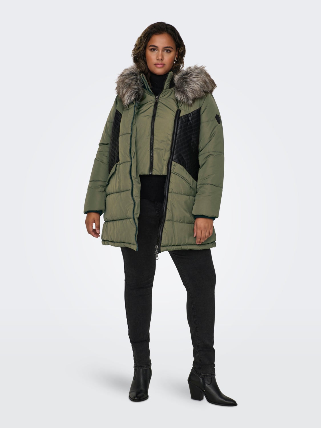 Curvy quiltet jacket