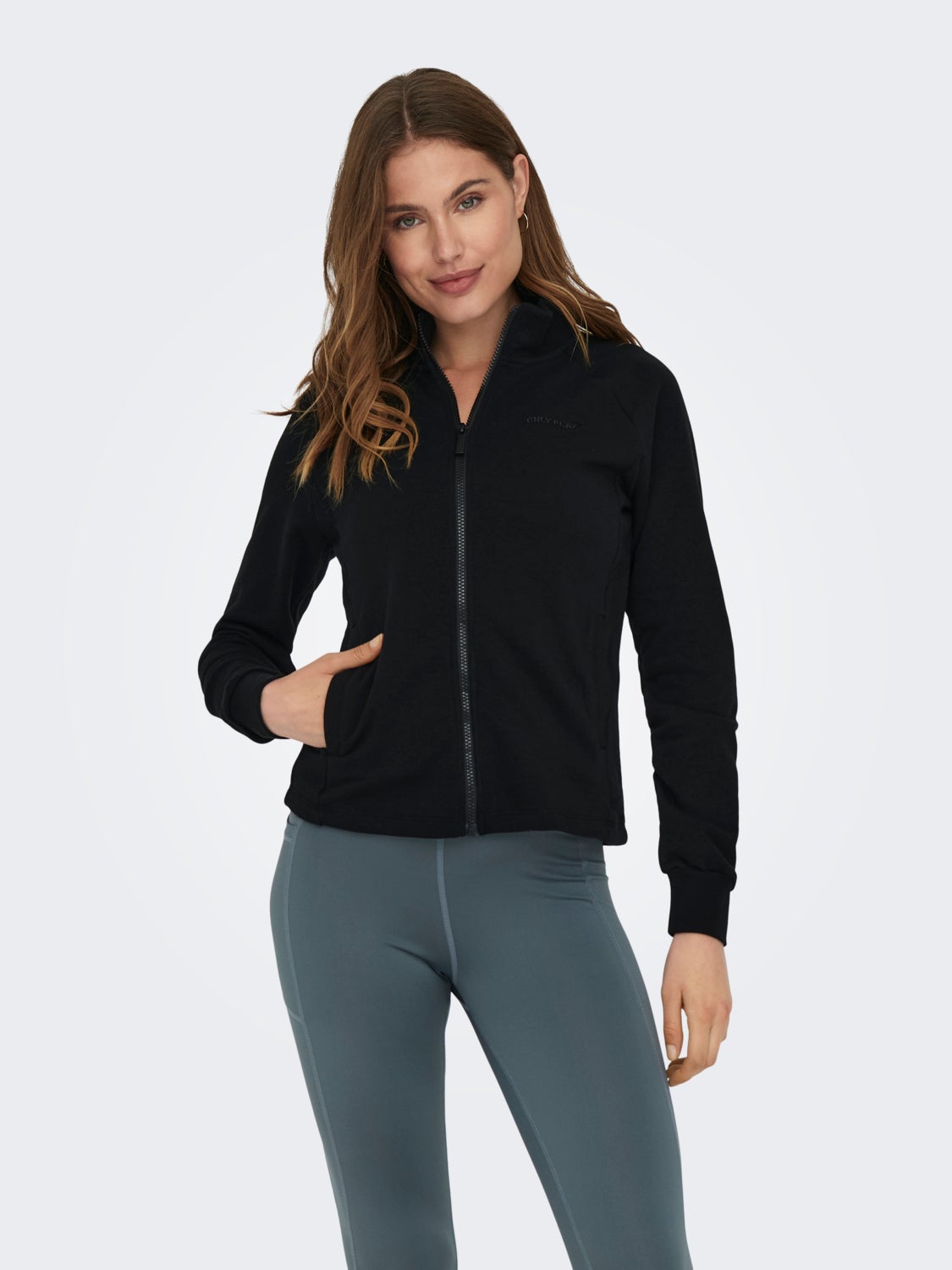 Sports zip cardigan