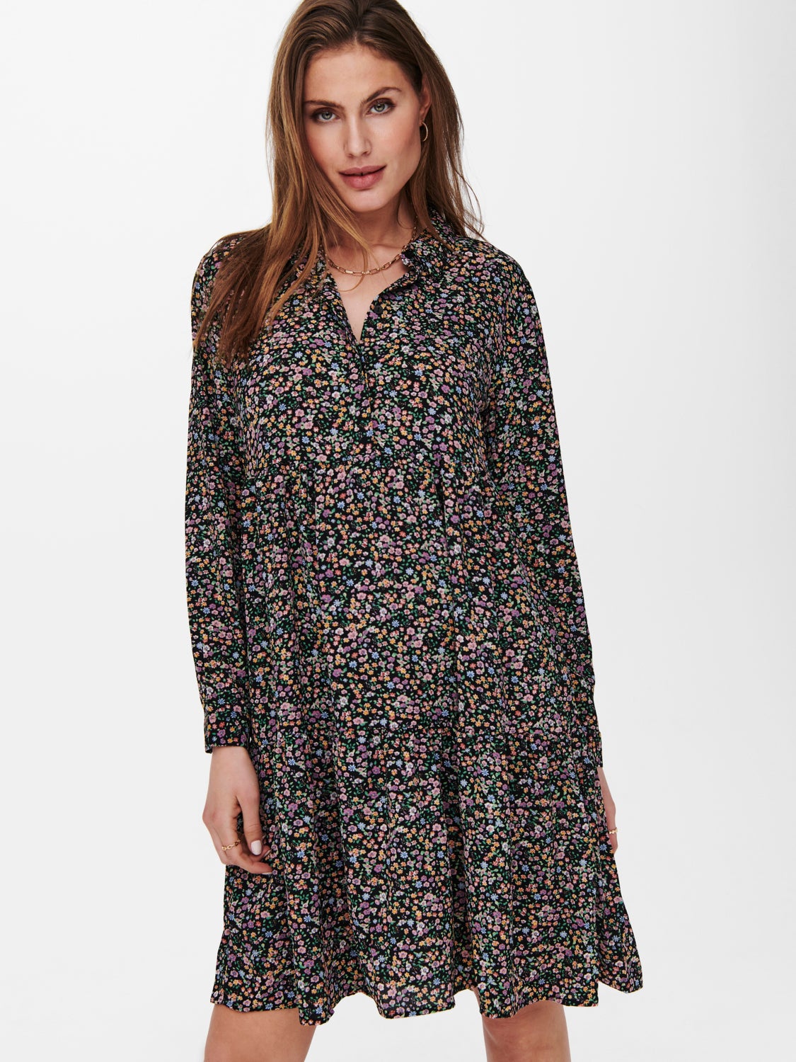 Mini dress with print