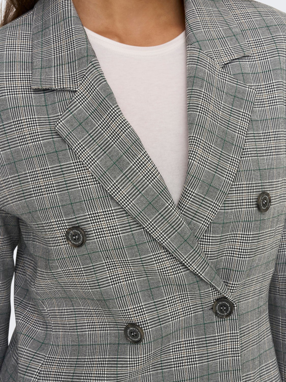 Checked blazer