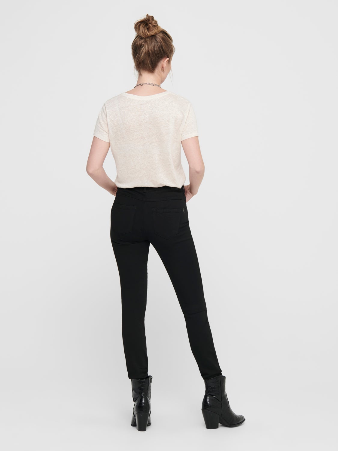 ONLForever black life hw Skinny fit jeans