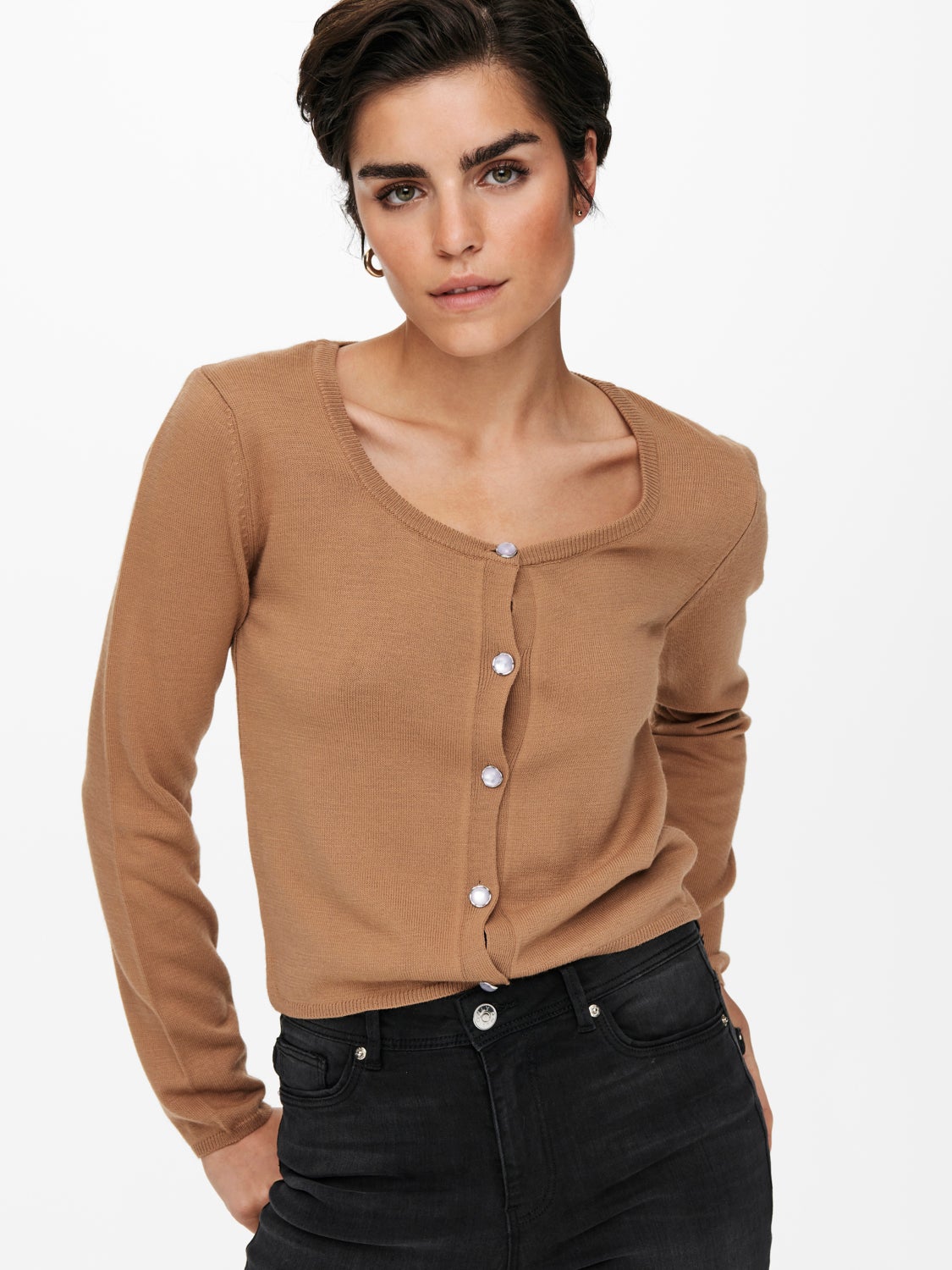 Square Knitted Cardigan