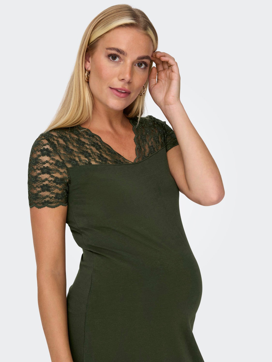 Mama mini v-hals kjole