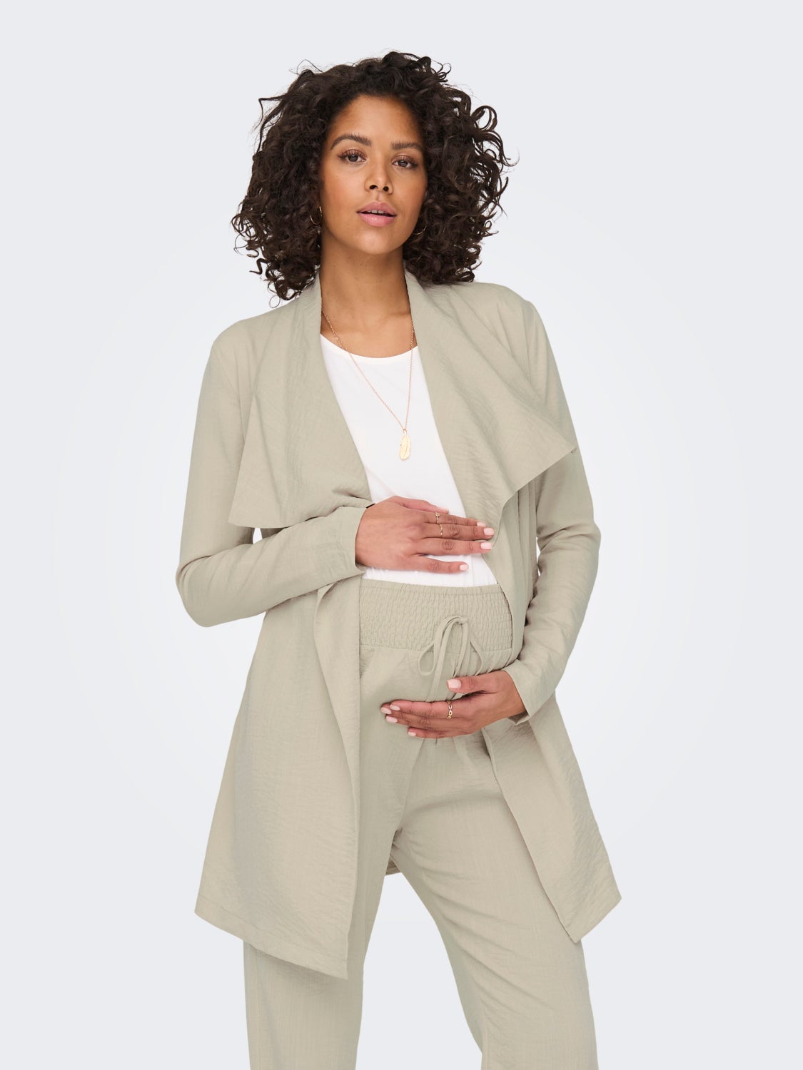 Mama solid color jacket