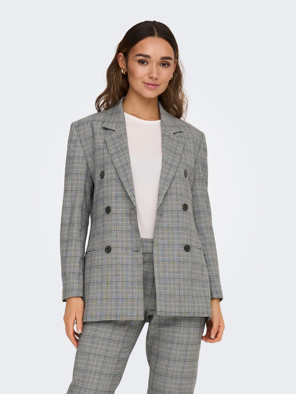 Checked blazer