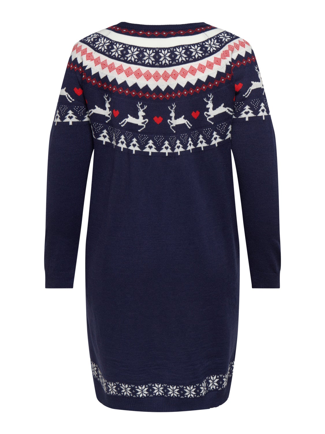 Curvy knitted christmas dress