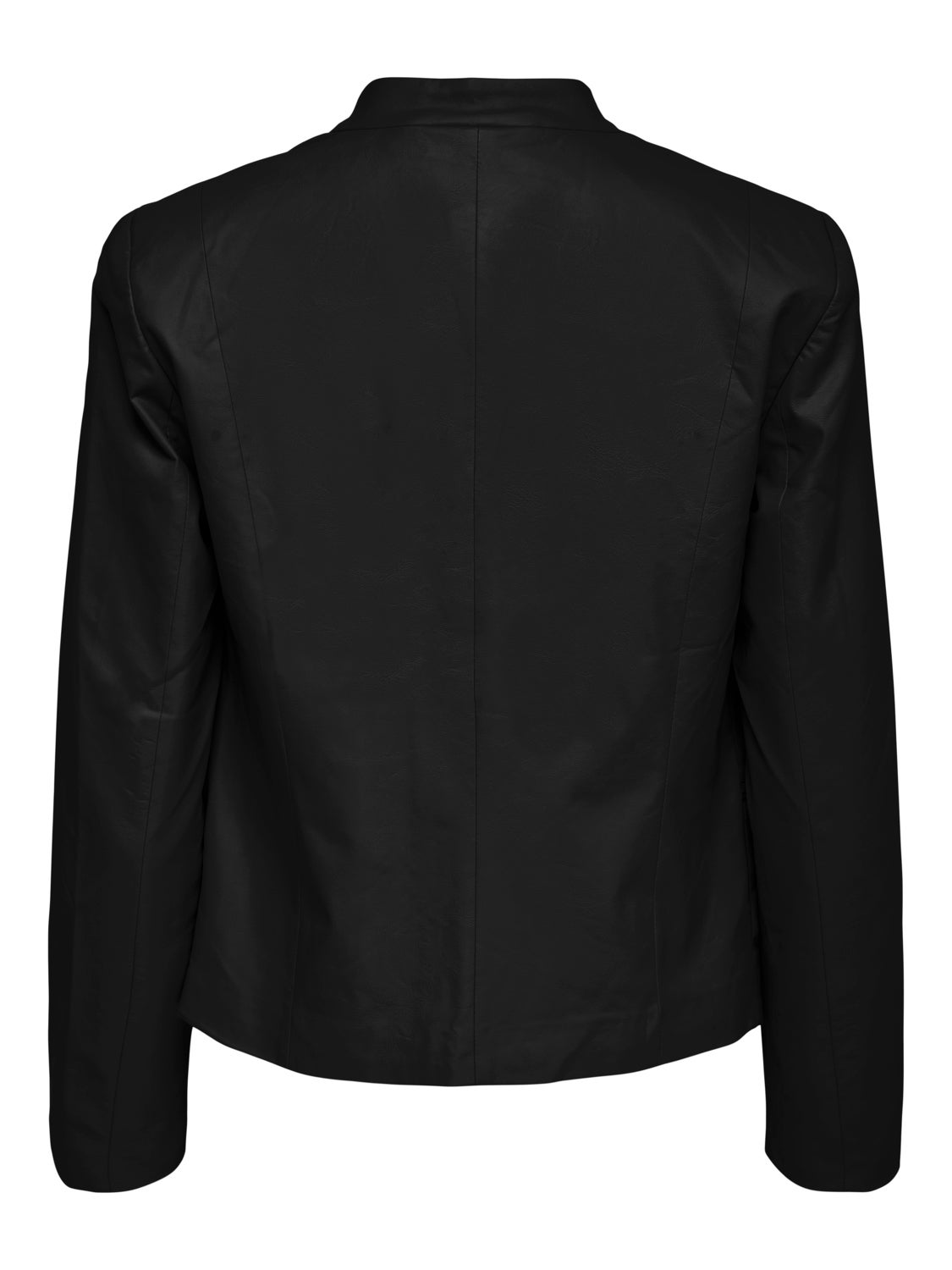 Faux leather zip Blazer