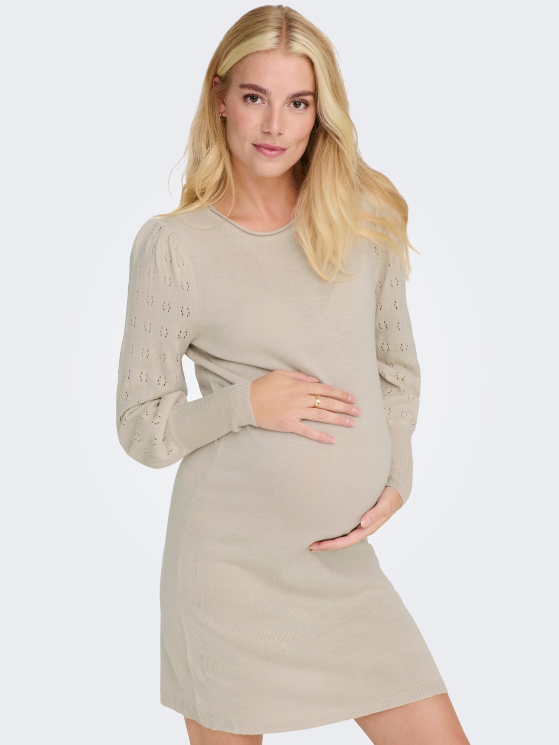 Mama Long sleeved Knitted Dress