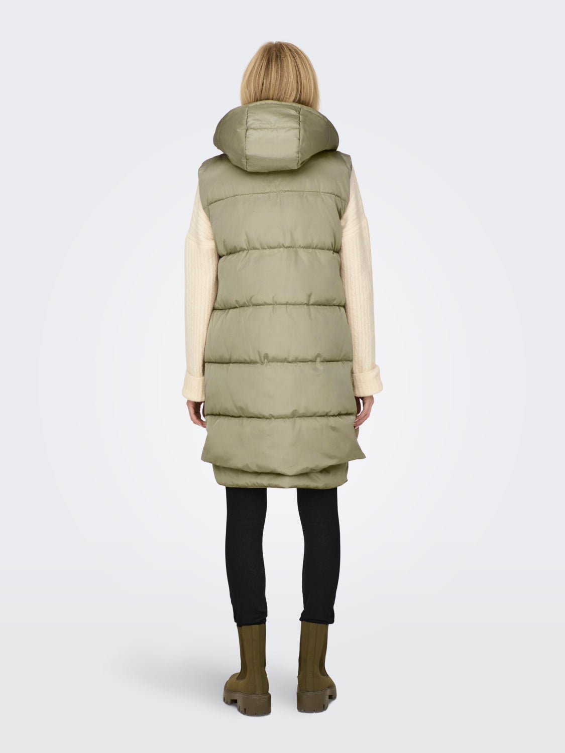 Hooded puffer vest