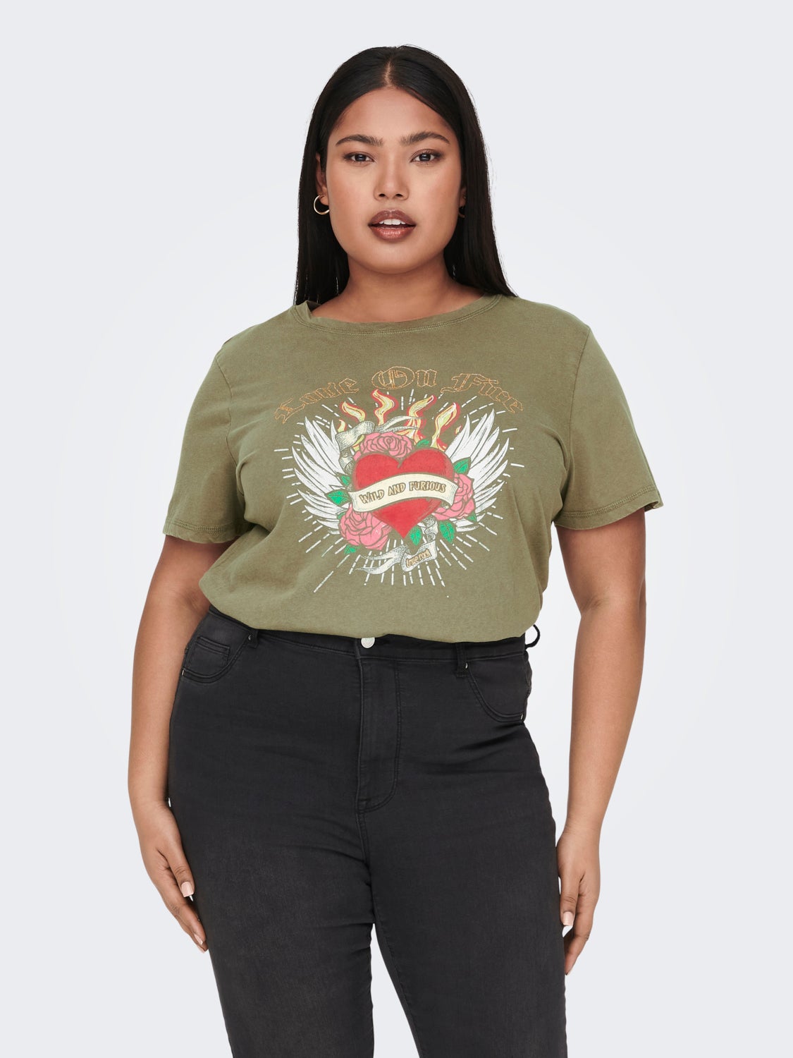 Curvy printed t-shirt