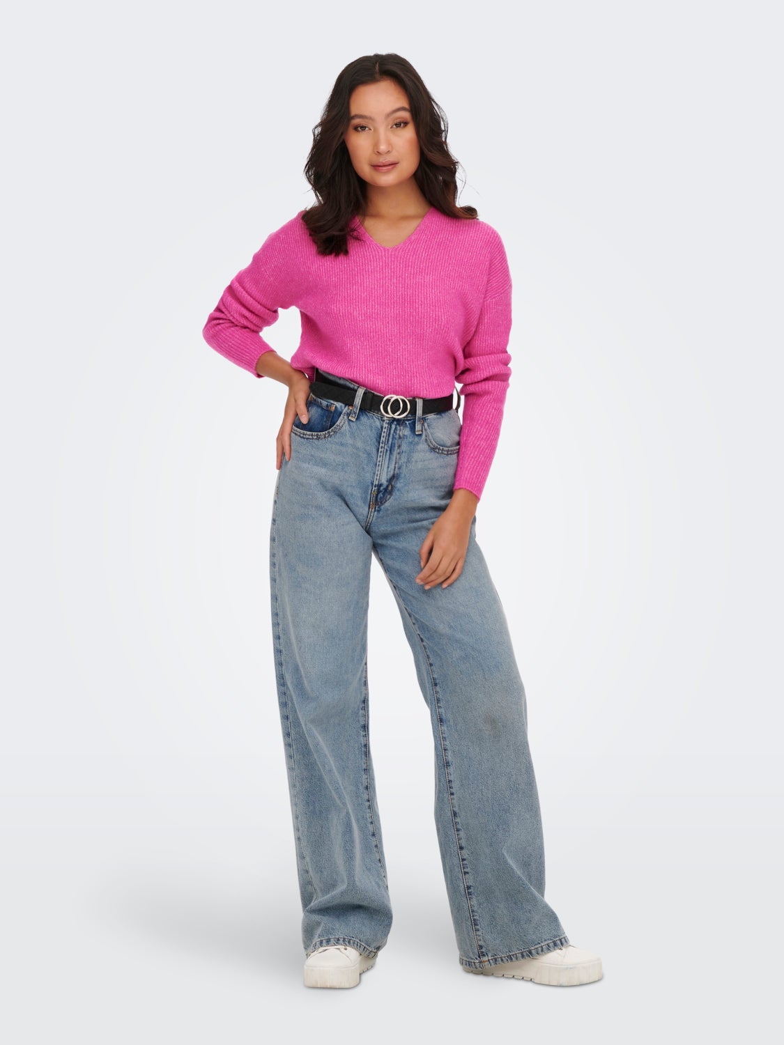 V-neck Knitted Pullover