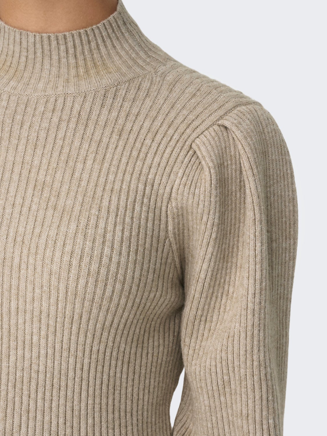 Mini knit dress with long sleeves