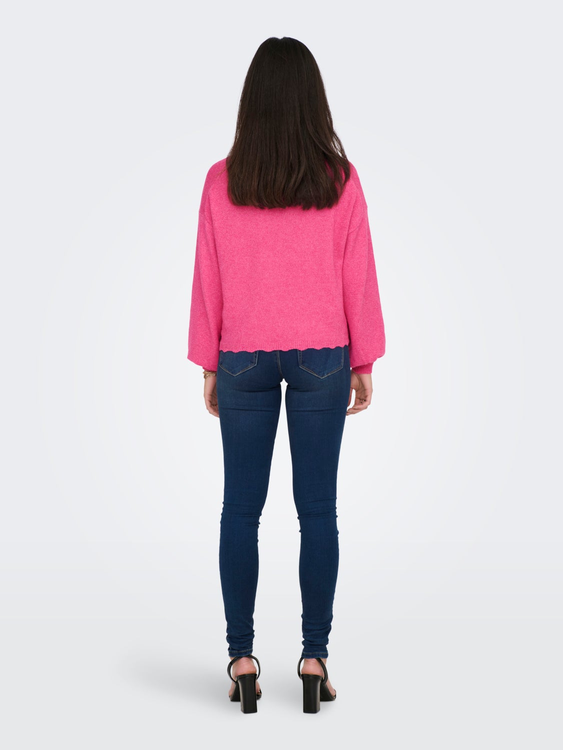 O-Neck Balloon sleeves Pullover