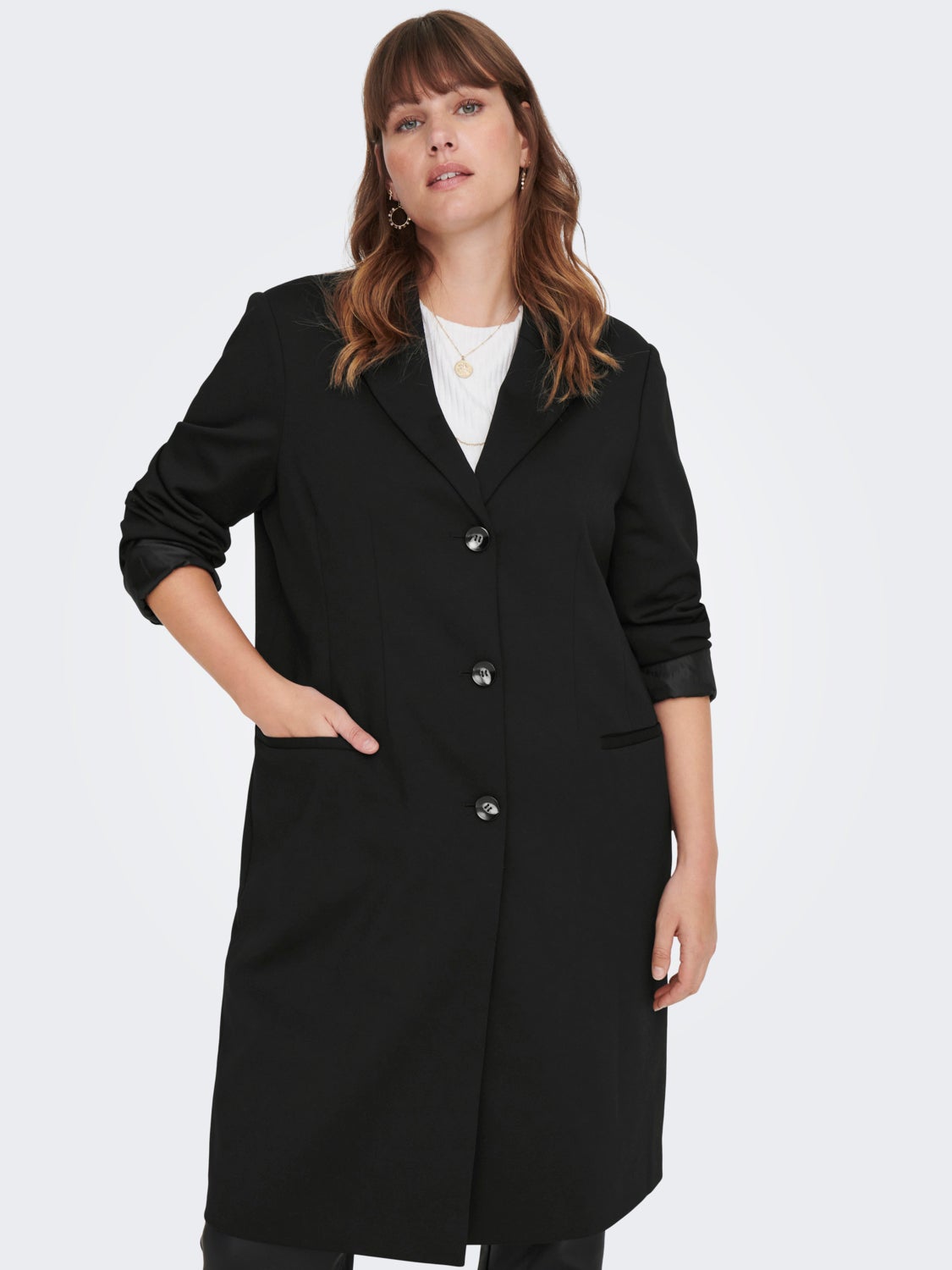 Curvy long blazer