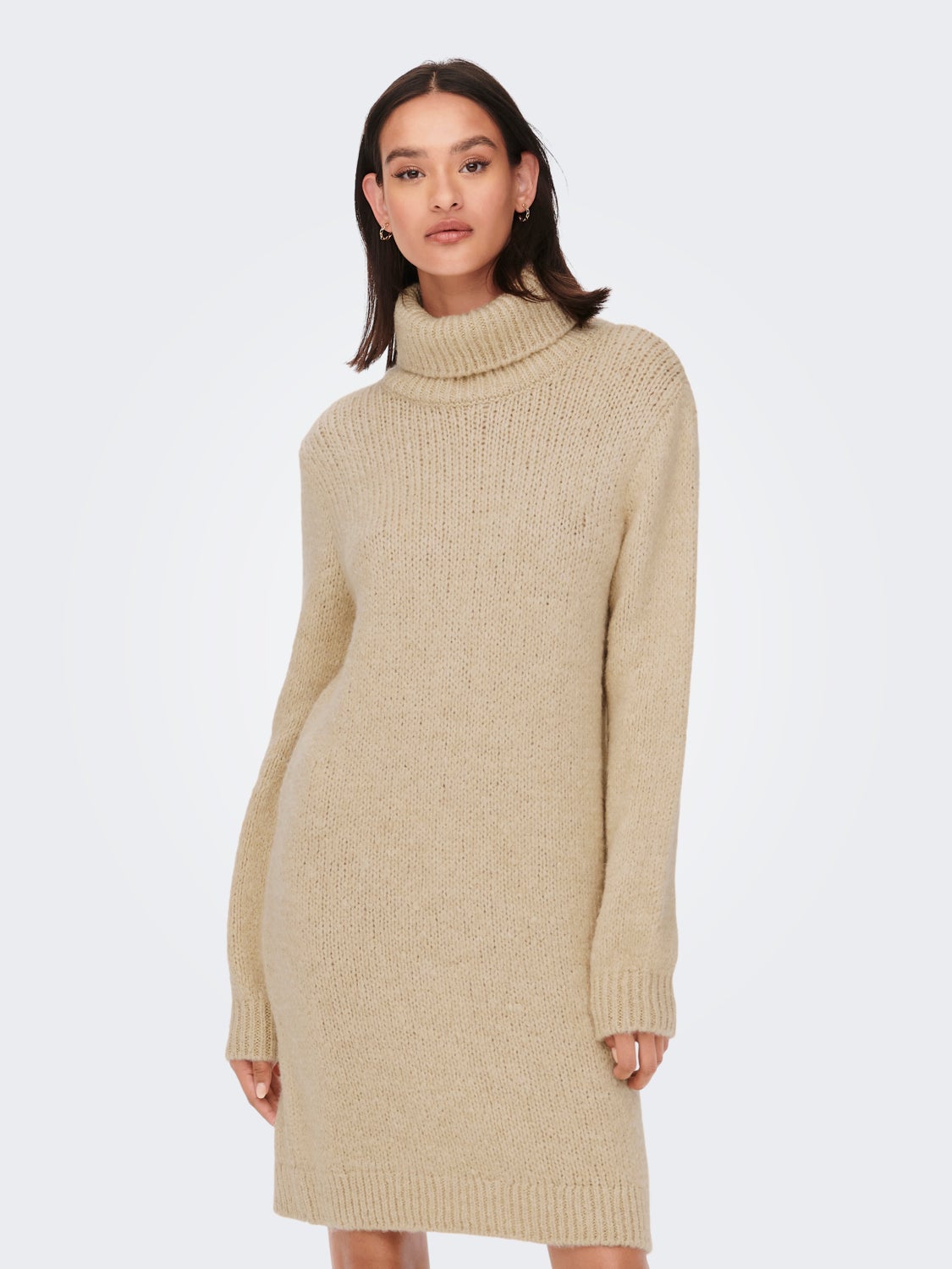 Roll Neck Knitted Dress