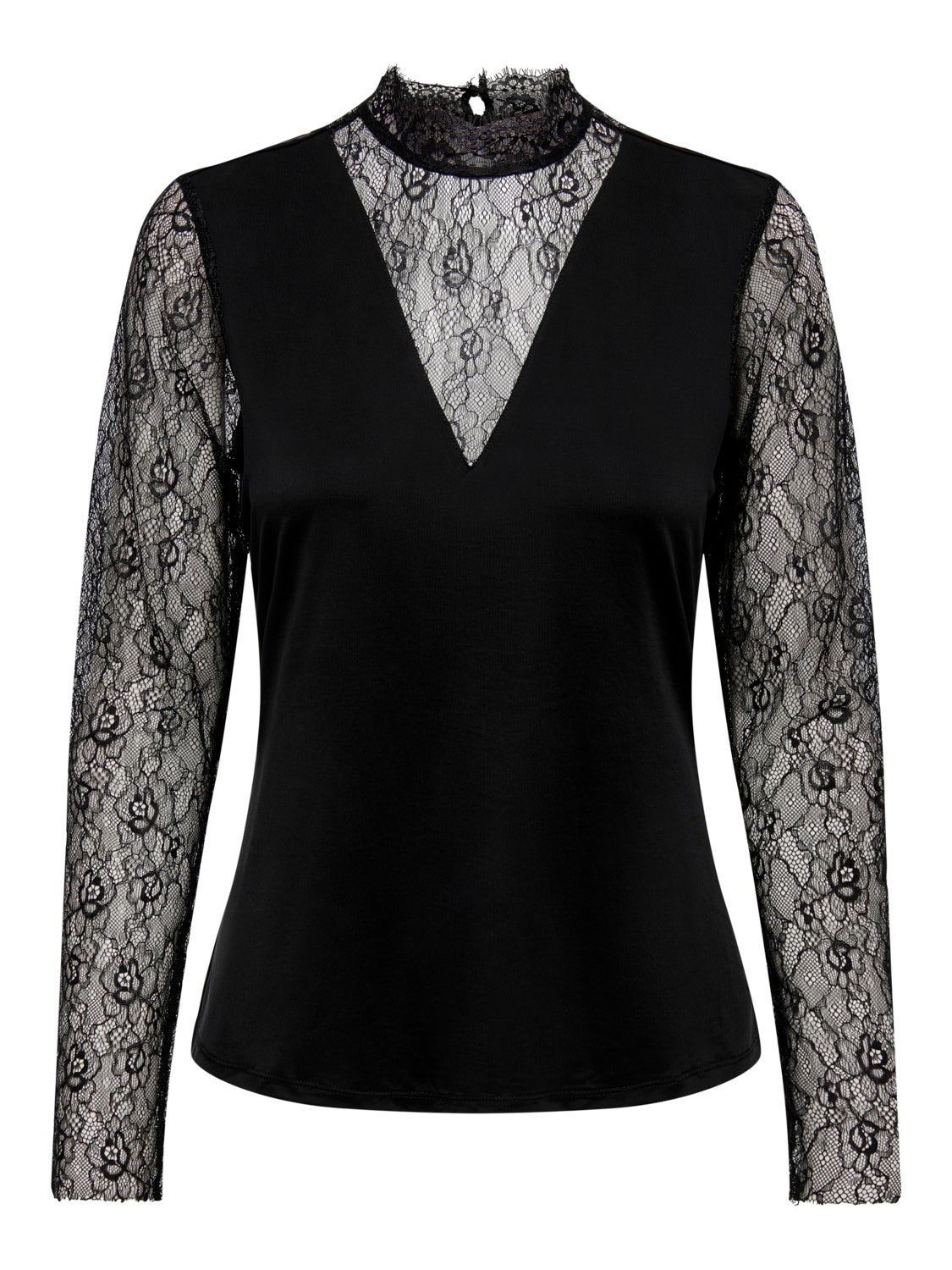 High Neck Lace Top