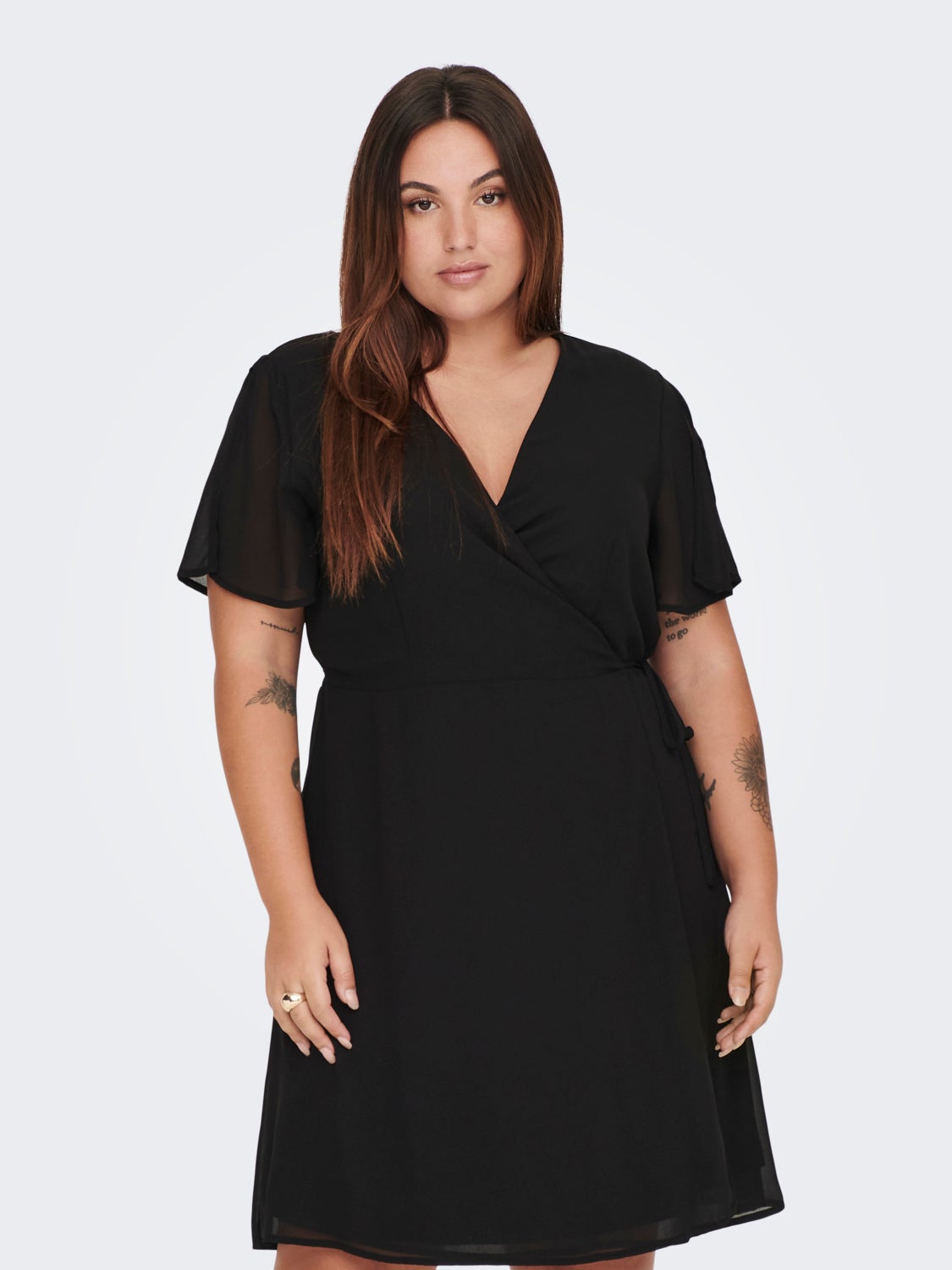 Curvy wrap dress