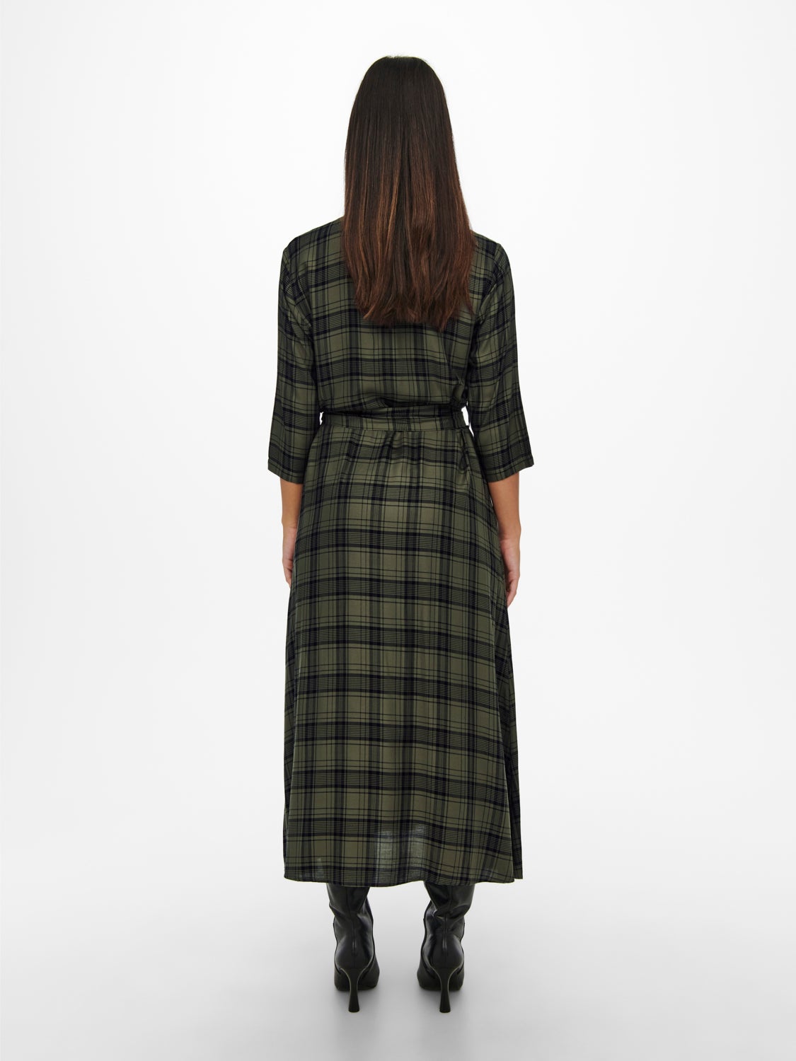 Checked Shirt dress