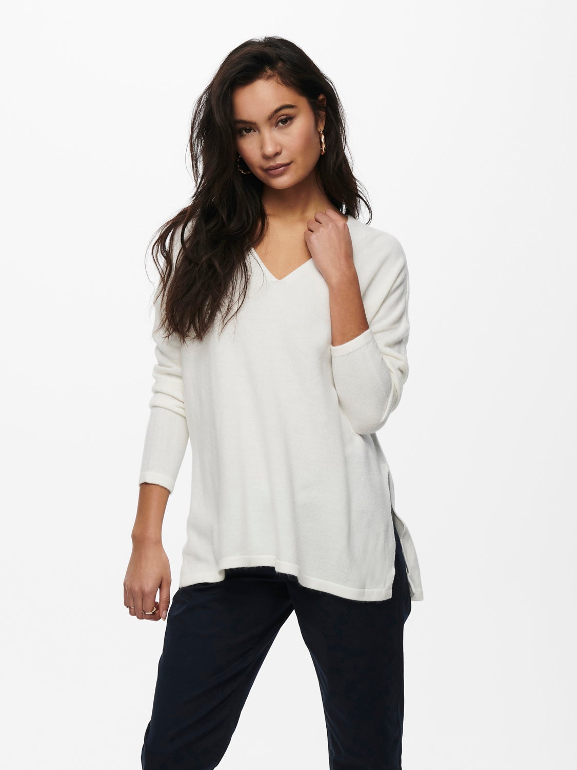 V-neck Knitted Pullover
