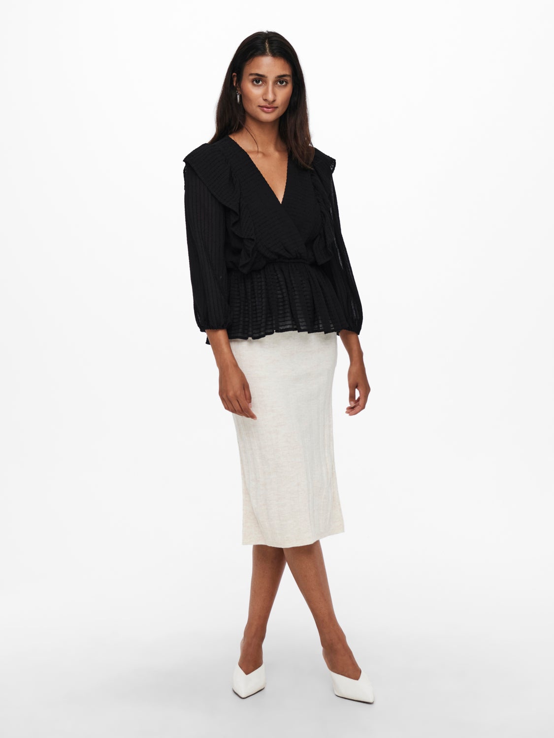 Wrap frill Top